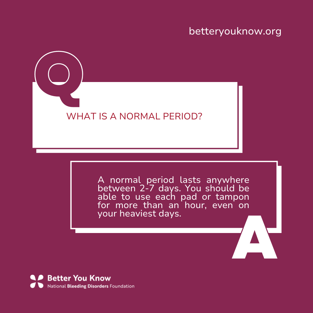 What is a normal period?